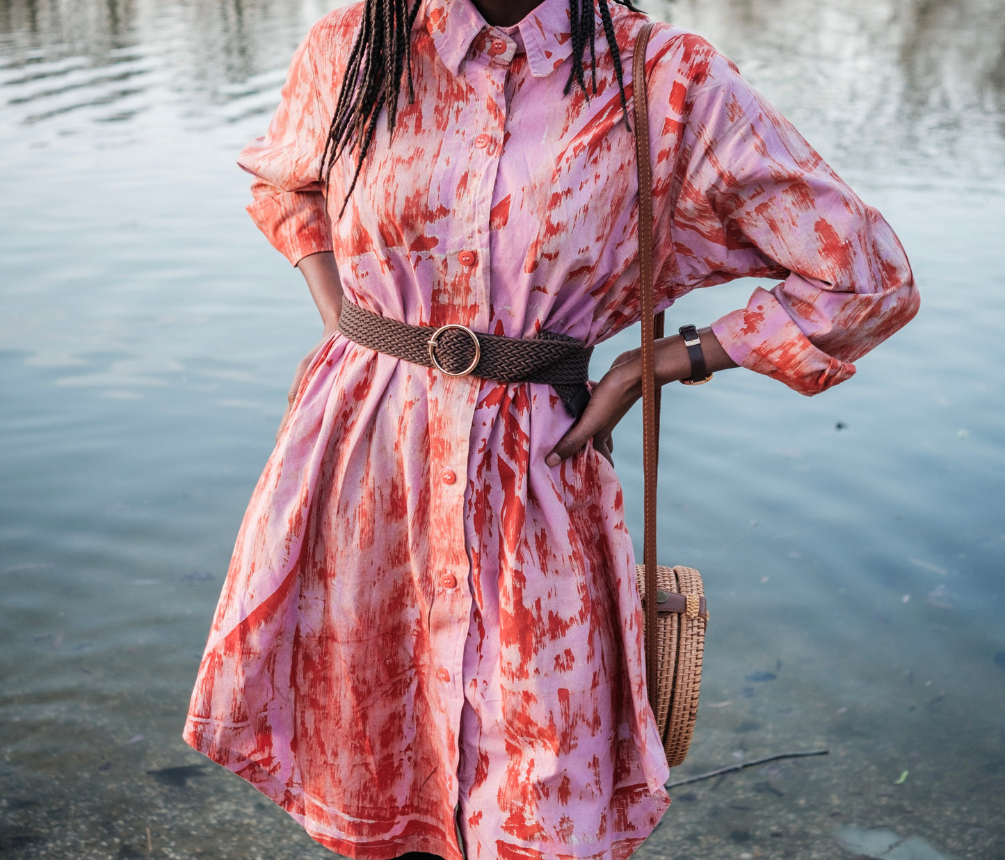 Batik Shirt dress