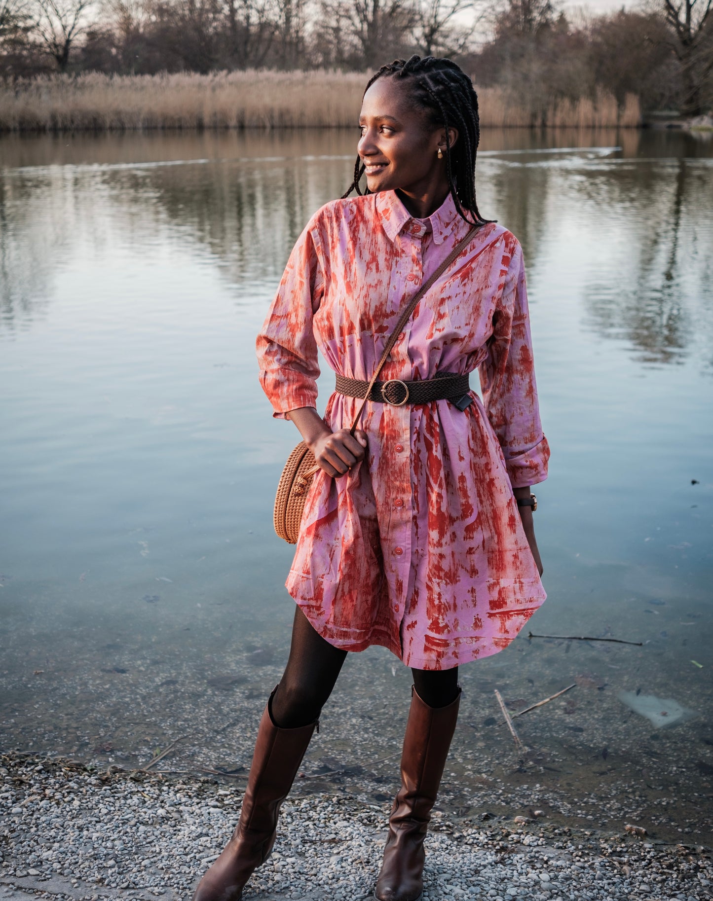 Batik Shirt dress